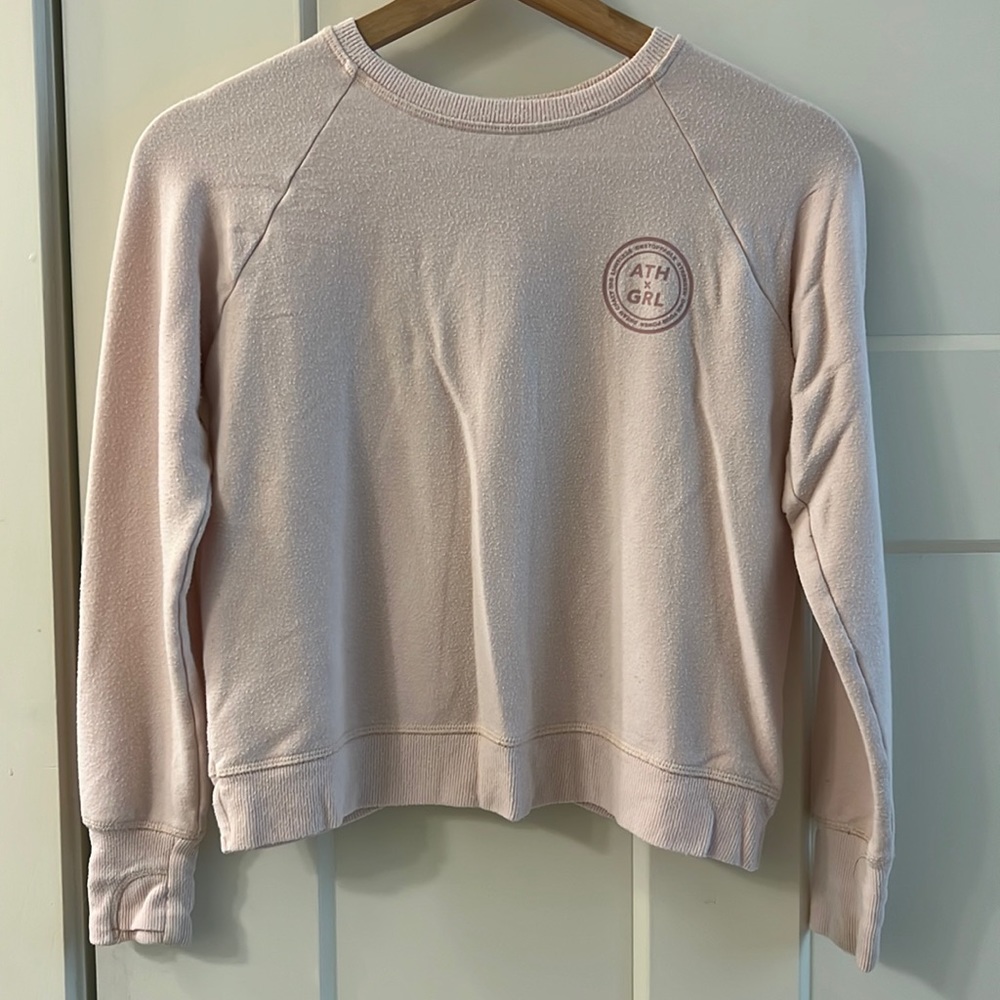 Pink Athleta Girl Sweatshirt- Size 8/10